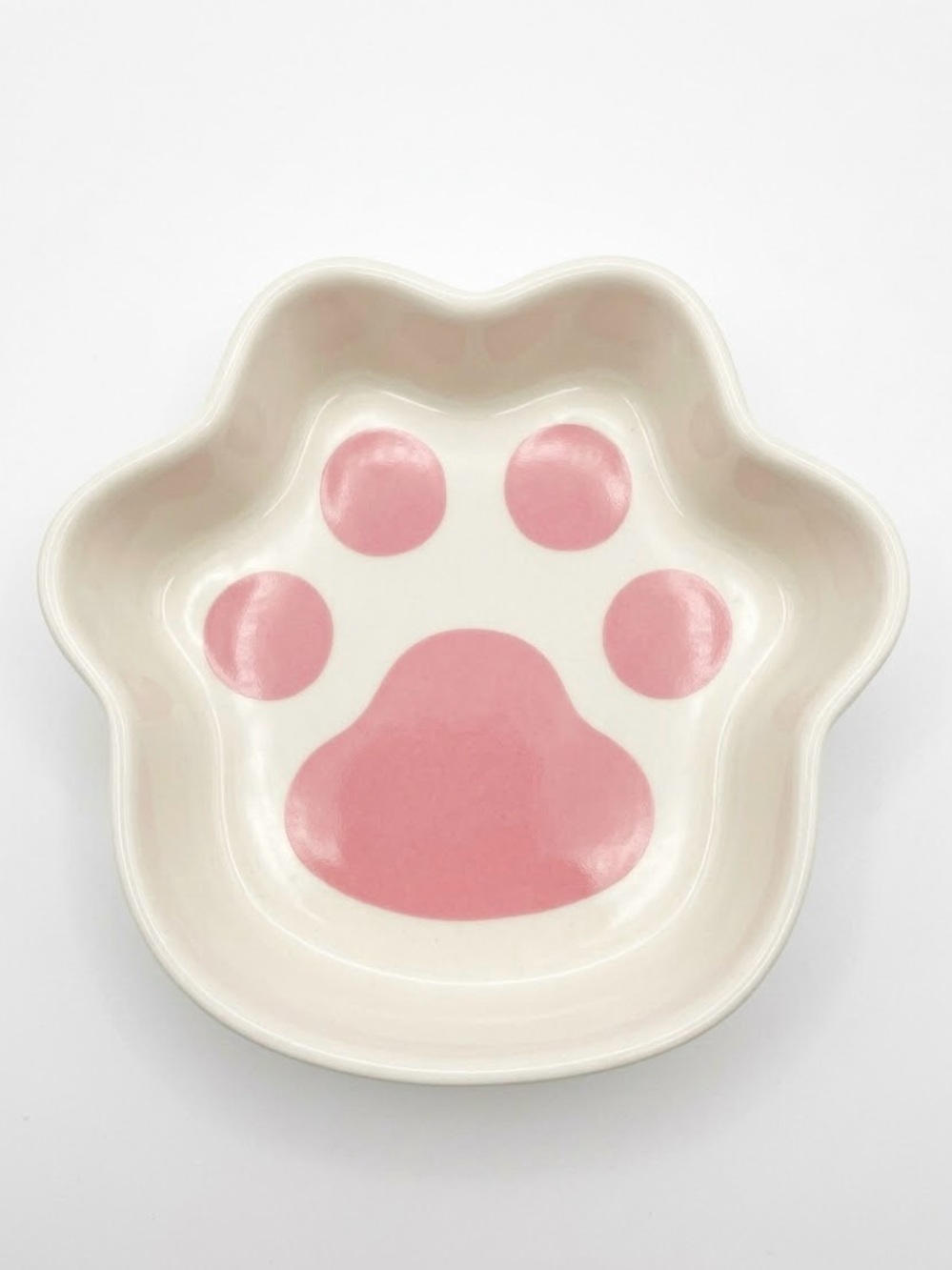 Cat Paw Ceramic Bowl - Pink
